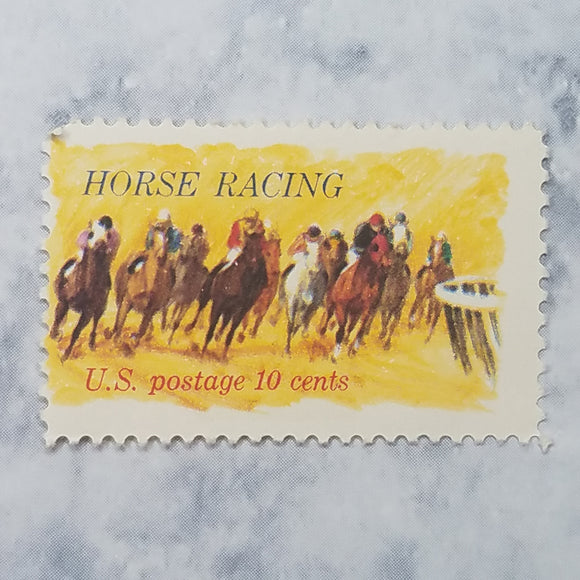 Horse Racing stamps $0.10