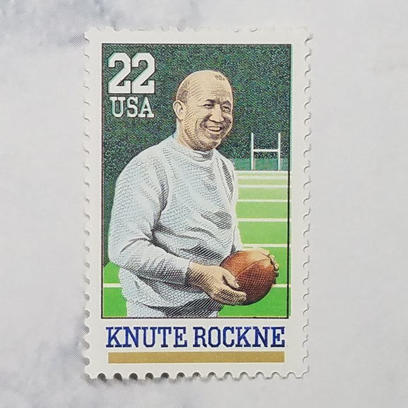Knute Rockne stamps $0.22