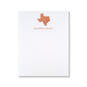 Texas Stationery, personalized and letterpress printed by inviting in austin, texas.